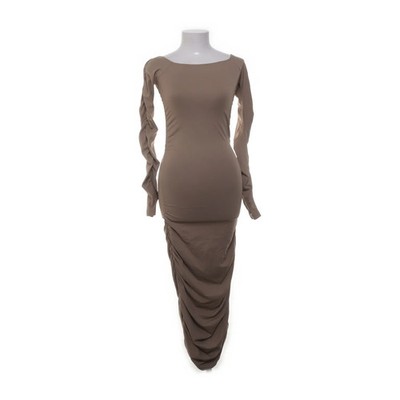 NA-KD, Maxikleid, Größe: M, Beige, Elasthan/Polyamid, Einfarbig, Damen #fEo