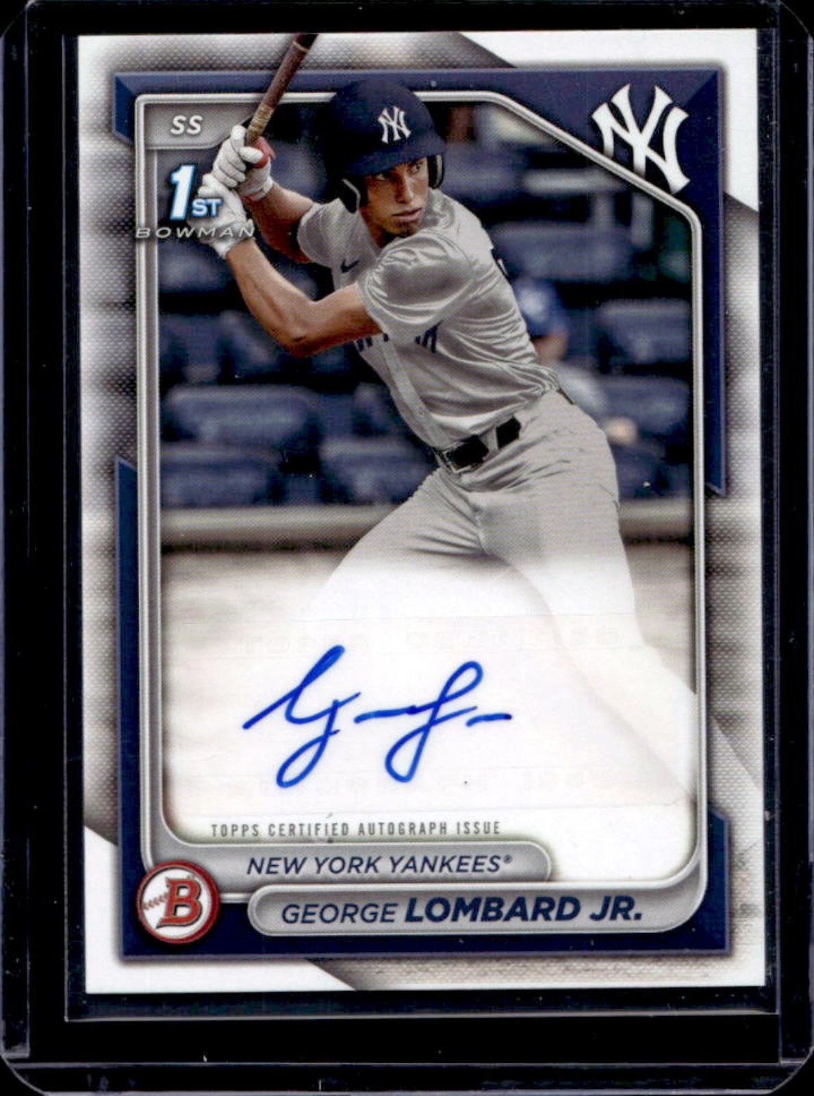 2024 Bowman George Lombard Jr. Auto 1st #PPRA-GL Yankees