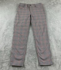 Tommy Hilfiger Women s Ankle Pants Sz 8 Black White Red Lined C37