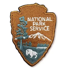 National Park Arrowhead Patch, Iron On/Sew On