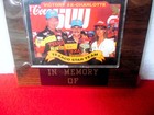 TEXACO STAR TEAM WITH RACING DRIVER DAVEY ALLISON ON WOODEN PLAQUE — photo 1
