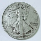 1939 50C Walking Liberty Half Dollar 90% Silver Circulated Coin #6290