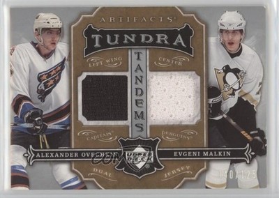 2007 Artifacts Tundra Tandems 7/125 Alex Ovechkin Alexander Evgeni Malkin 1pc9