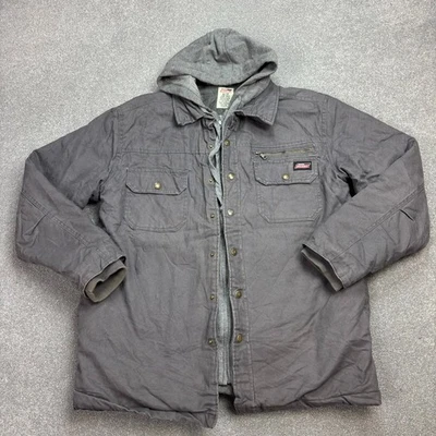 Veste Dickies adulte gris moyen corvée toile vêtements de travail doublés man... - Photo 1/4