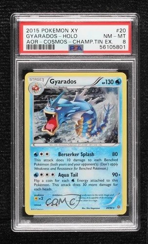Gyarados (Cosmo Holo Champion Tin Exclusive) Pokemon XY Ancient Origins PSA 8