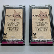 2X Wet N Wild Megaglo Highlighting Gold Bar - #36521 Holly Gold-Head