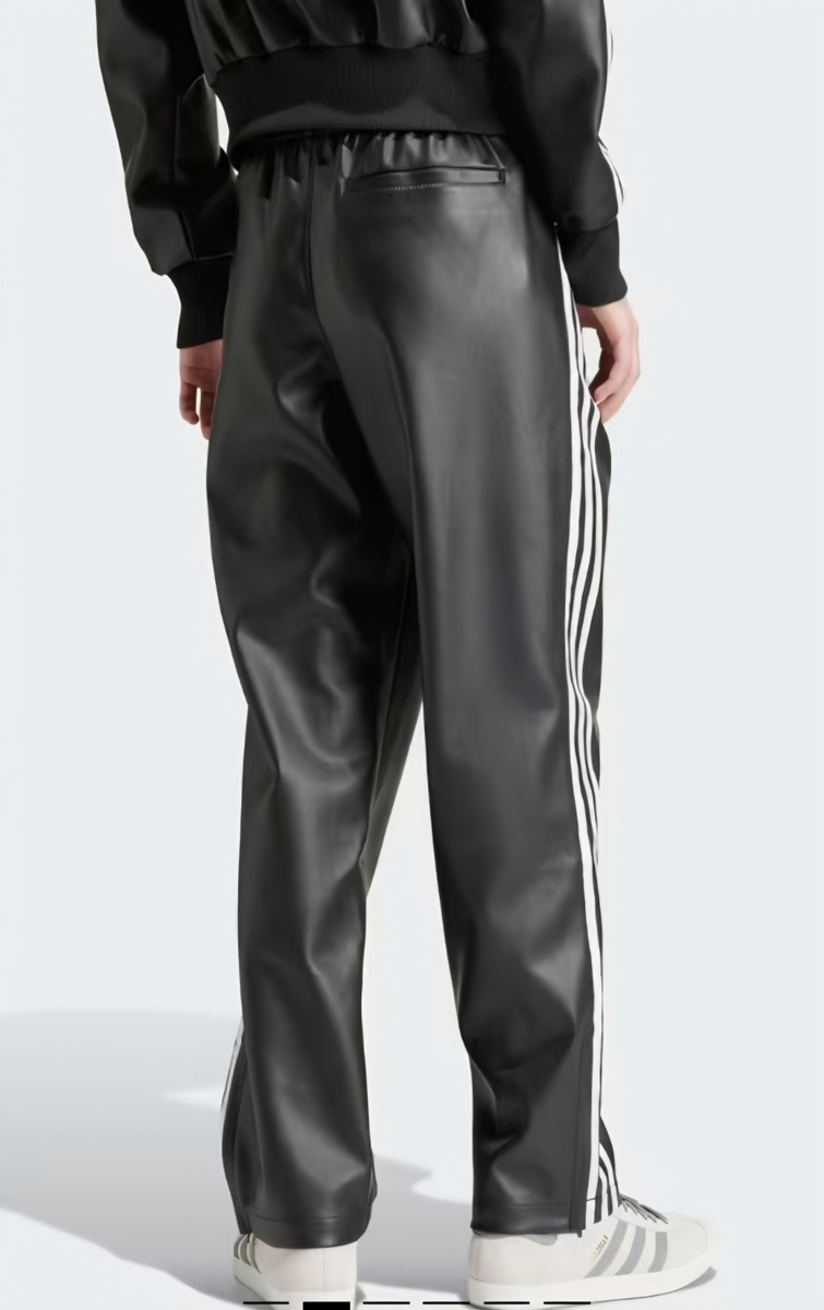 Adidas Firebird Faux Leather Pleather Pants XL NWT | eBay