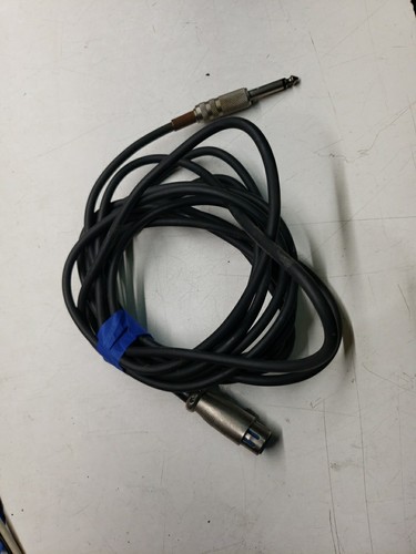 15ft XLR 3-Pin Female to 1/4" Mono Plug Shielded Microphone Cable free ship