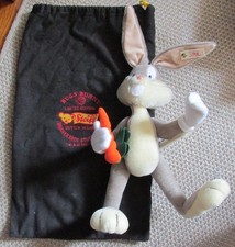 Vintage 1997 Steiff BUGS BUNNY Limited Edition w/ Bag, Tags CoA 746/2500