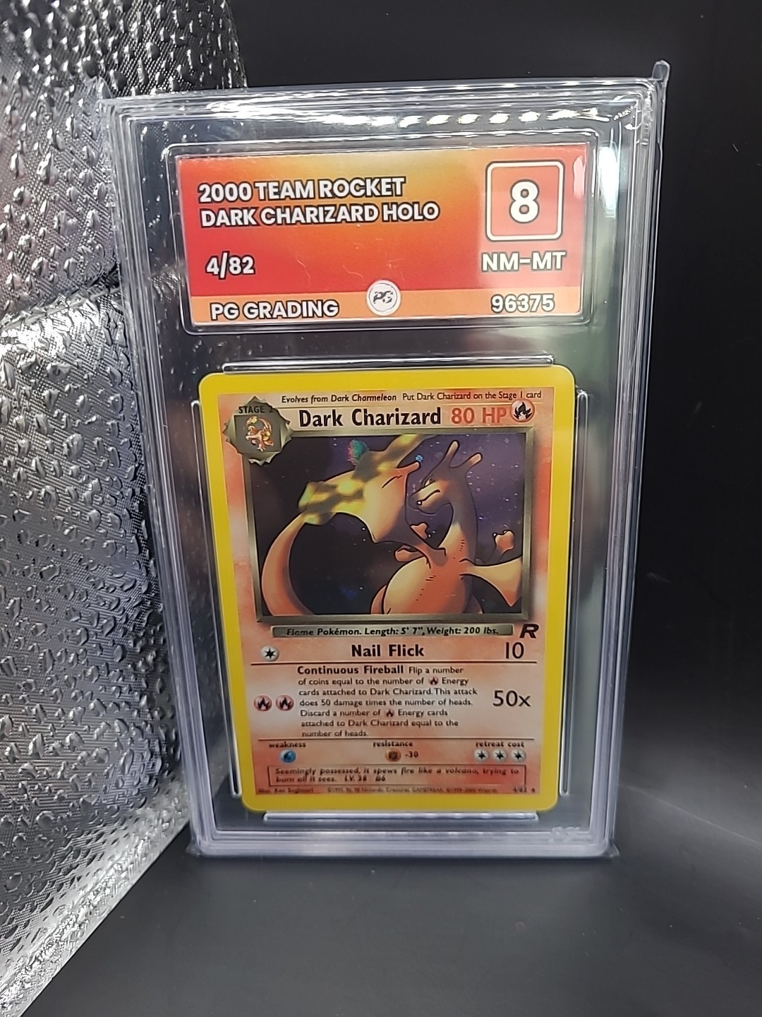 Pokémon Dark Charizard (2000) 4/82 - Team Rocket Holo - PG NM/Mint 8