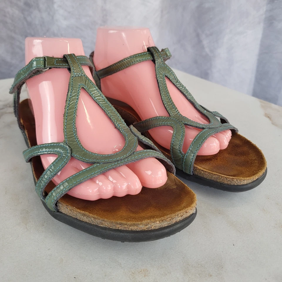 Sandalias Naot Dorith Gladiator con tiras para mujer talla 41 verde jade $150 Foto 2 de 4
