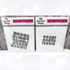 My Favorite Things CAPTION ALPHABET Letters Mini Numbers Dies