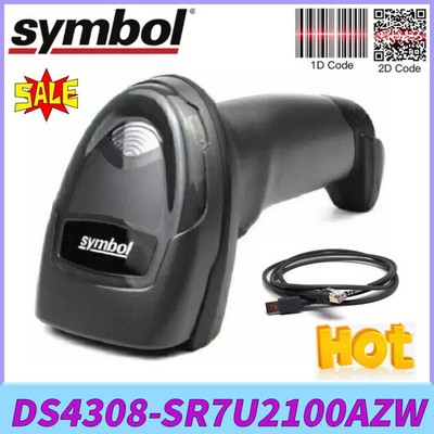 Original Symbol DS4308-SR7U2100AZW 1D 2D USB Barcode-Scanner mit USB-Kabel