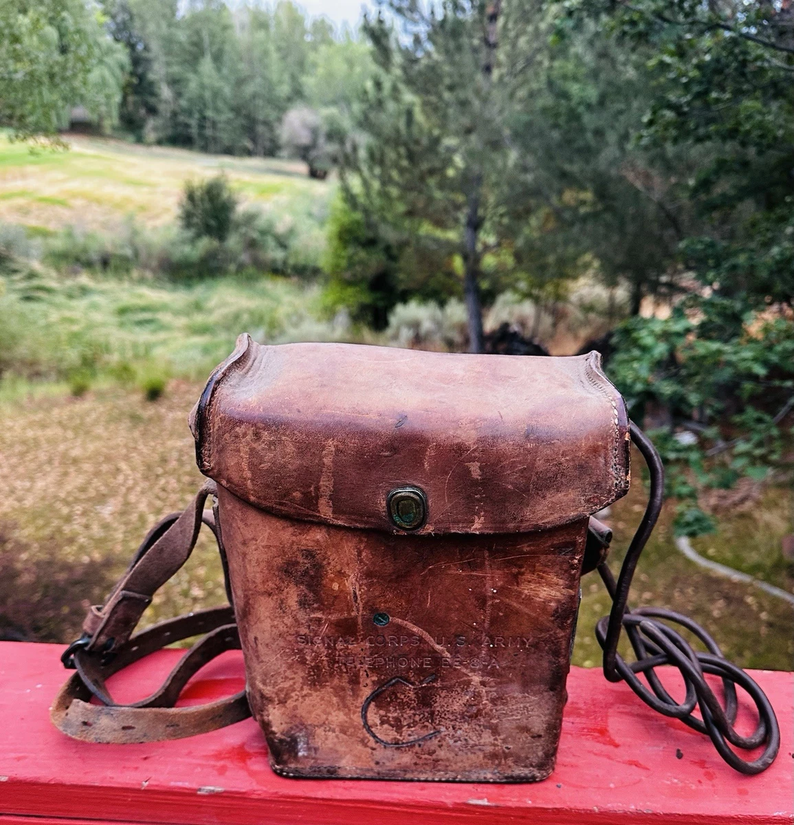 Field Telephone Indiana Original WWII US Field Gear & Equipment