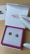 In season  Jewelry Snowflakes Girl Earrings