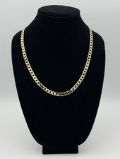 18k Gold Filled 23" Cuban Link Chain 7mm New