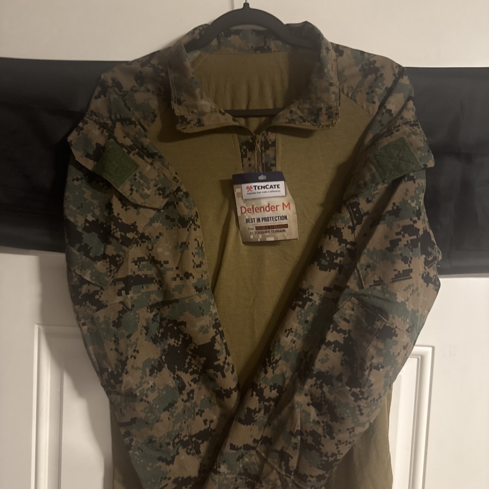 USMC Marine Digital Woodland MARPAT FR Combat Shirt FROG Medium Regular New