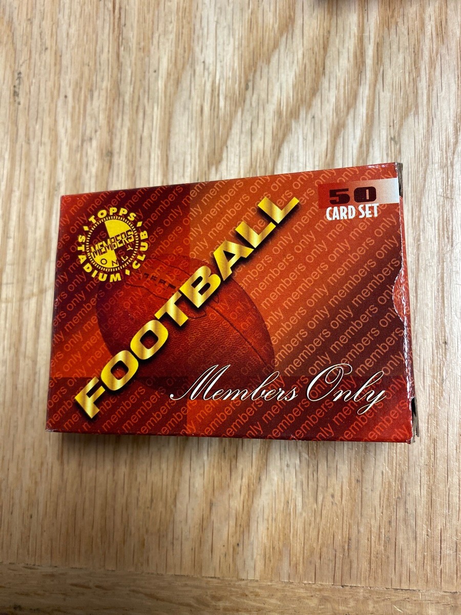 1995 Topps Stadium Club Members Only Football 50 Card Set | eBay