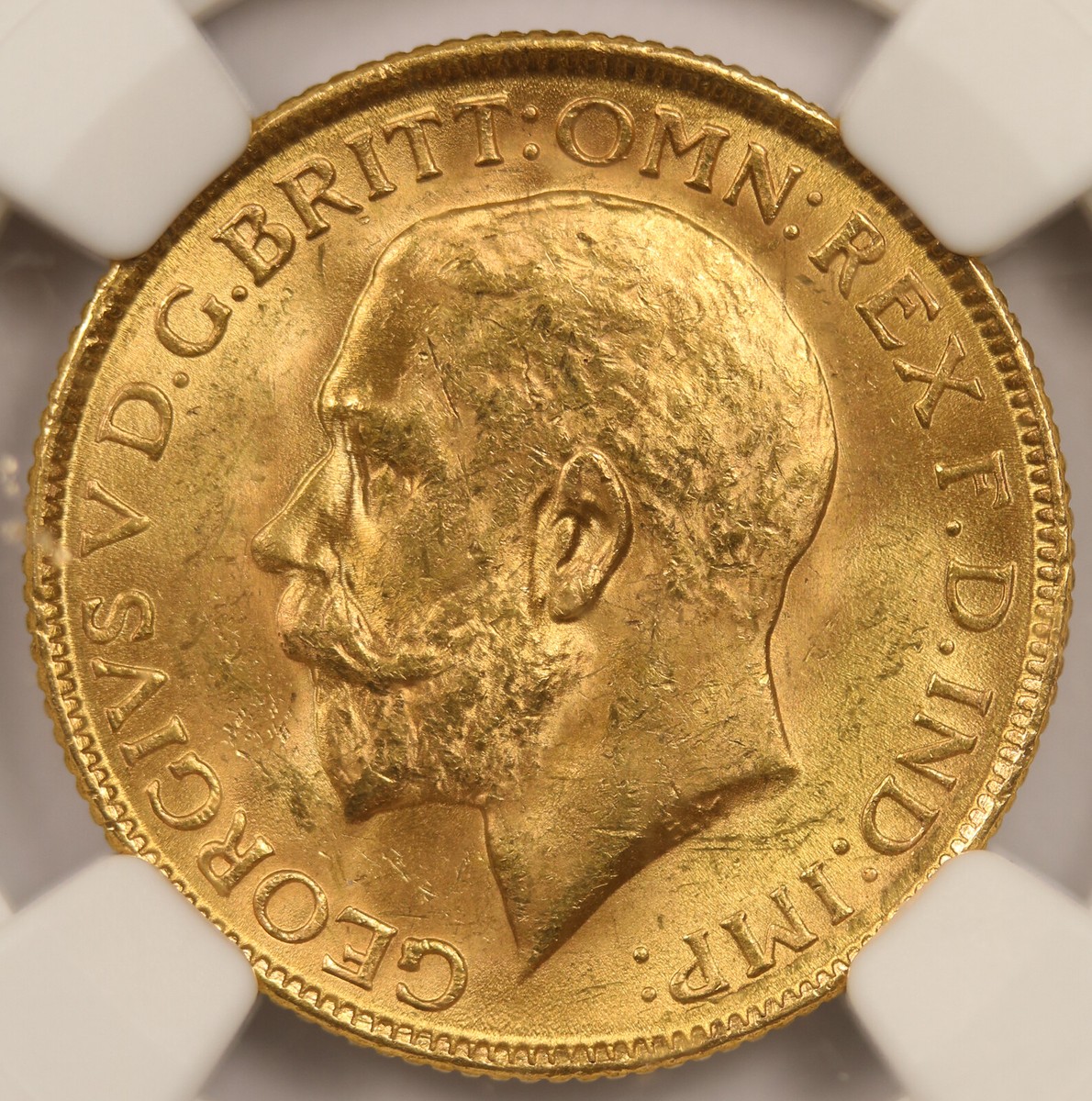 1918 I India Gold Sovereign 1SOV MS 62 NGC George V | eBay