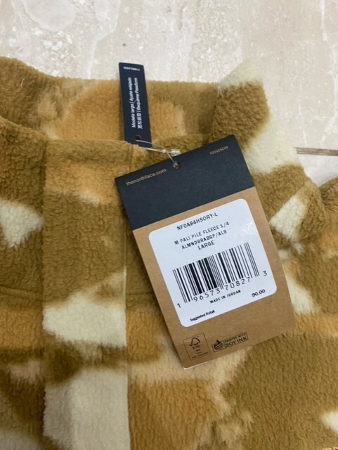 Rare Men's North Face Quarter Button Jumper Size L - 100% Authentic image 3