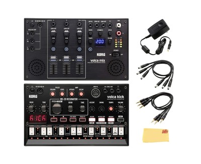 Korg Volca Kick Analogue Kick Generator Bundle with Volca Mix and Austin Baza...