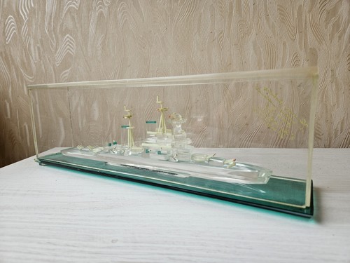 Vintage Rare Soviet Battleship Plastic Waterline Model Ship Warship 1974 - Picture 10 of 21