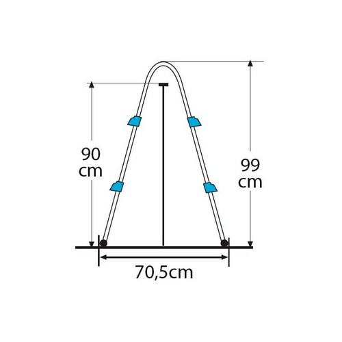Escalera para piscina desmontable 98 cm Gre AR109 - Imagen 2 de 3