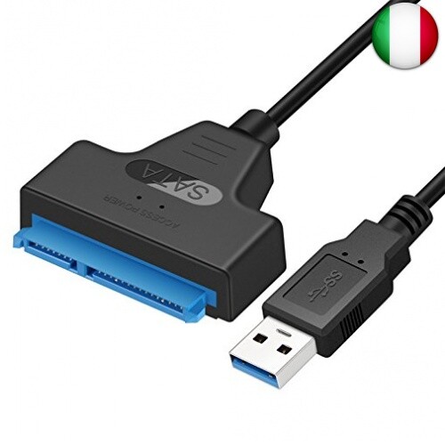Cavo adattatore-convertitore da SATA 22 pin a USB 3.0 per SSD o HDD laptop da