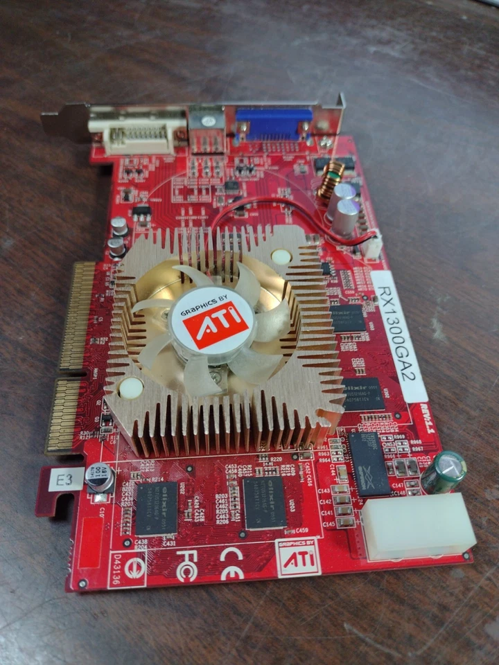 GECUBE RADEON RX1300GA2-E3 PC VIDEO CARD 4X/8X 512MB GDDR2 PRE-OWNED GOOD - Image 4 of 4