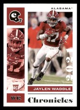 Jaylen Waddle 2021 Panini Chronicles Draft Picks #7 RC Alabama Crimson Tide