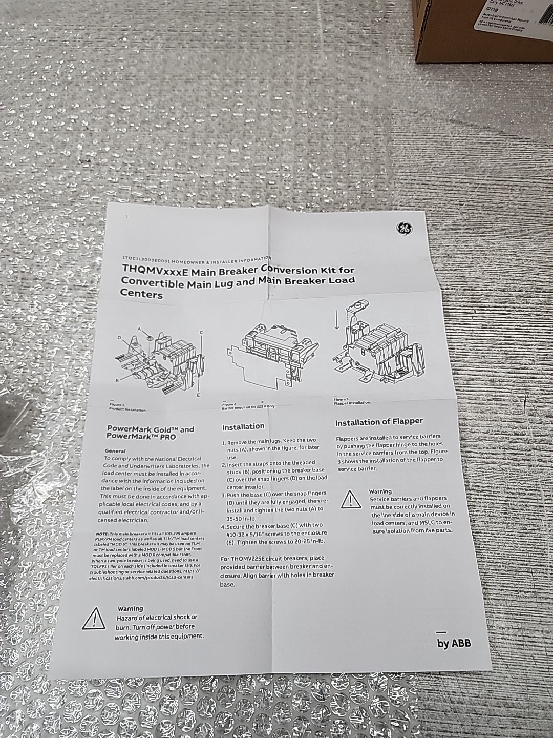 GE, THQMV175E, Circuit Breaker, 175 Amps 120/240V  (  NEW  )