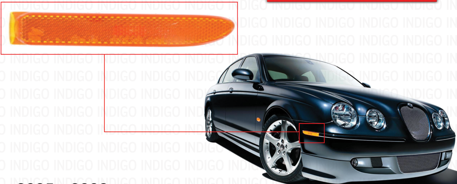 Jaguar S-Type 05-08 Right Front Passenger Side Marker Lamp  