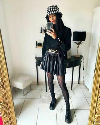 Zara Basic SKirt Black Busines pleat one Size XS 