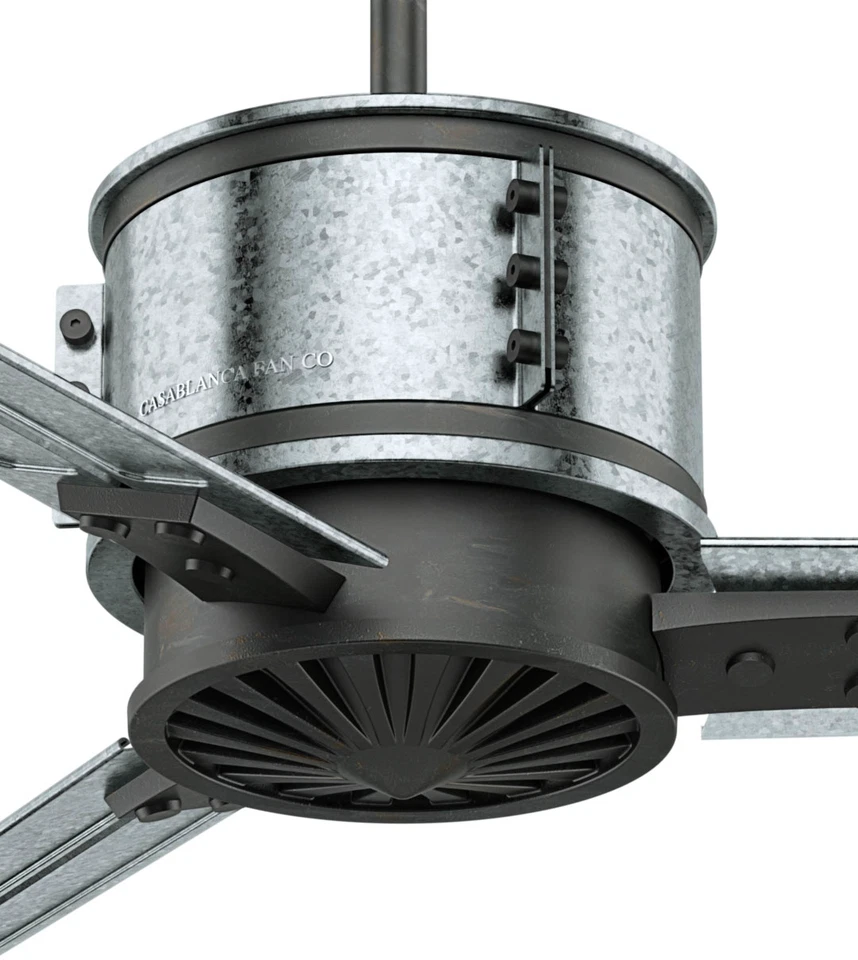 Casablanca 72 Inch Ceiling Fan with Wall Control Duluth Aged Steel 59193 - Image 4 of 4