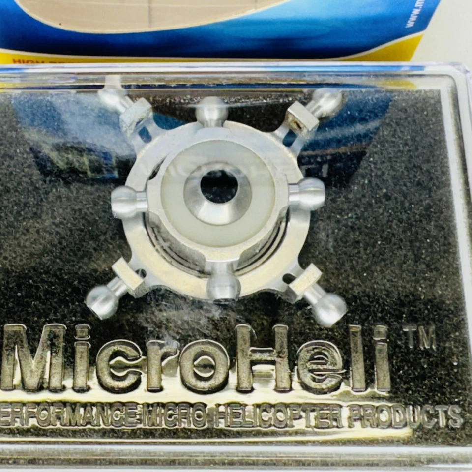 Placa oscilante Microheli Uni V2 T-Rex 450X MH-TX4012SE plateada nueva en caja stock antiguo Foto 2 de 4