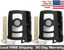 2x New Replacement Proximity Key Fob Remote SHELL / CASE For Select BMW 7 Series