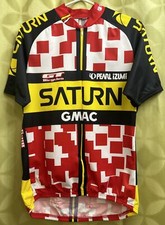 L Vintage GT Bicycles SATURN Cycling Team PEARL IZUMI Made In USA Jersey