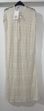 ZARA ECRU LOOSE FIT MIDI KNIT TUNIC DRESS SIZE XS-S BNWT