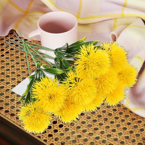 12Pcs Fake Dandelion Artificial Plant Wedding Decorations Office Vase - Foto 4 di 12