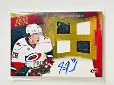2011-12 Panini Prime Rookie Autograph #106 Justin Faulk 153/199 RC Hurricanes