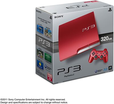 PlayStation3 、PS3 Sony PlayStation3 PS3 Scarlet Red Console 320GB CECH-3000BSR