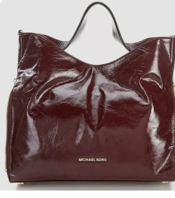 michael kors oxblood purse