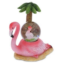 SNOW GLOBE - FLAMINGO (45MM)