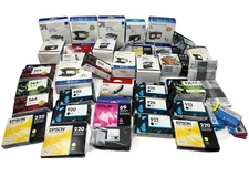 x40 Lot Of New Sealed Ink Cartridges Various Brands Colors Inkjet Cartridge Lot