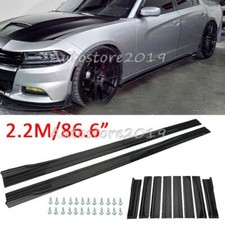 For Dodge Charger 2006-2023 Side Skirt Rocker Panel Lip Splitter Gloss Black For Dodge Charger 2006-2023 Side Skirt Rocker Panel Lip Splitter Gloss Black