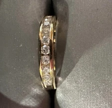 new Zales .5 Ct 14k yellow gold ring Size 6.5. Was $860 New
