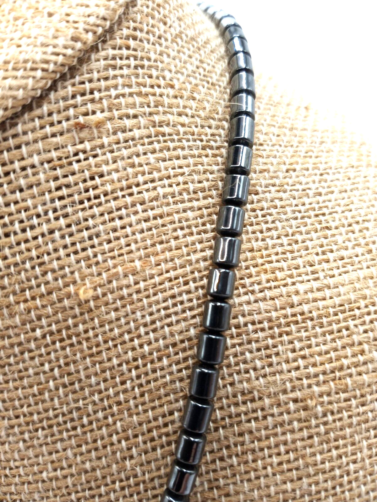 Beautiful Hematite Small Statement Necklace with … - image 4