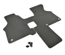 Fußmatte passend für VW T4 2xSitz Automatikgetriebe Hochflor  Anthrazit SW/SLB	