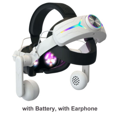 Adjustable RGB Elite Head Strap For Meta Quest 3 w/ 8000mAh
