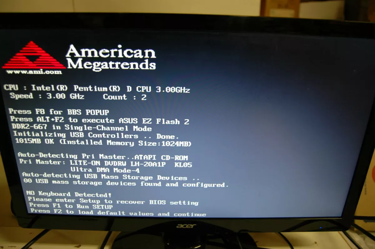 American Megatrends RT Desktop Computer Systems Asus Tower Working